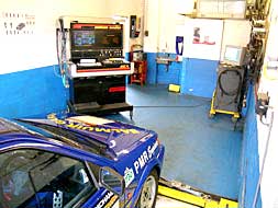 Rolling road test facilities